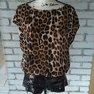 Express animal print top